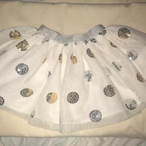 Gold and Silver Polka dot tutu